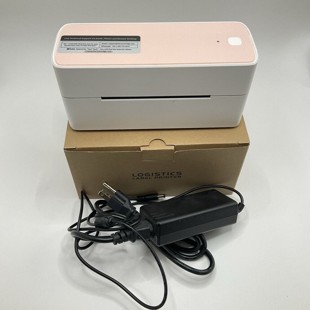 Phomemo PM241-BT Bluetooth Shipping Label Printer Pink Used Good Condition